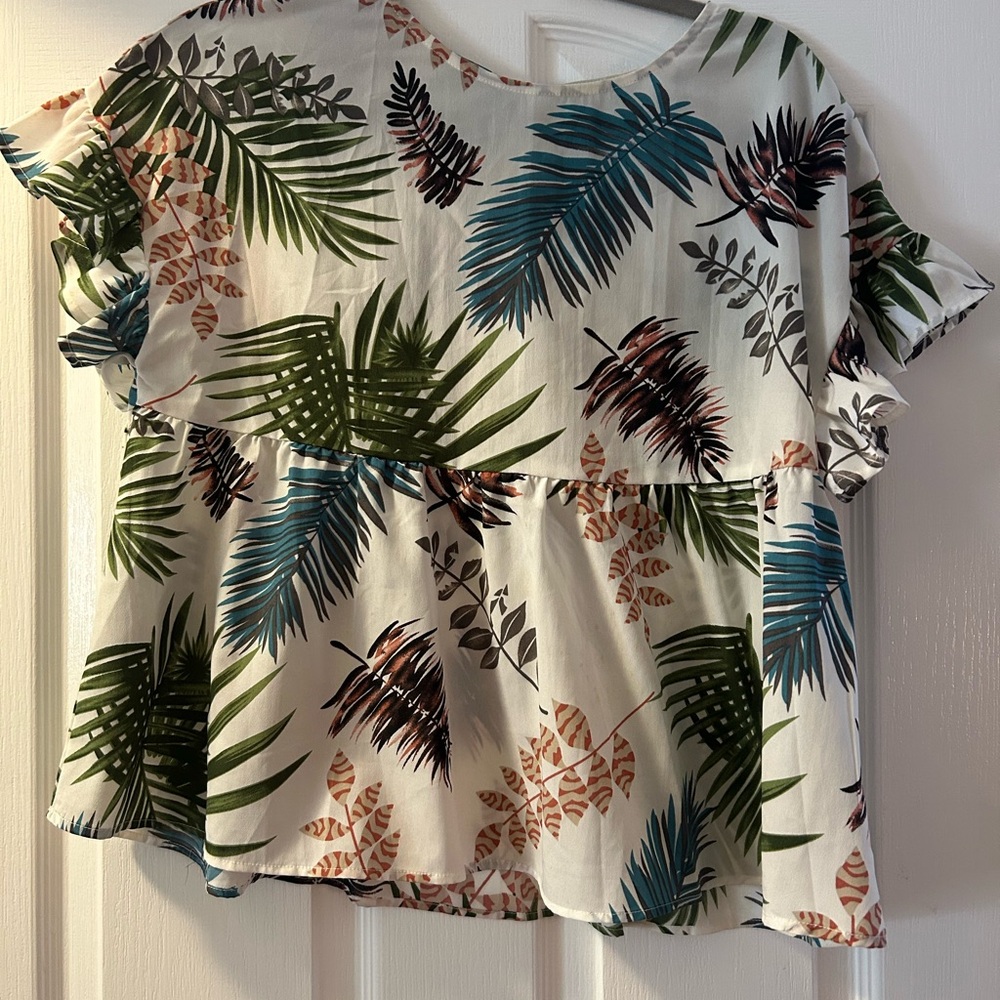 Tropical Print Women's Top